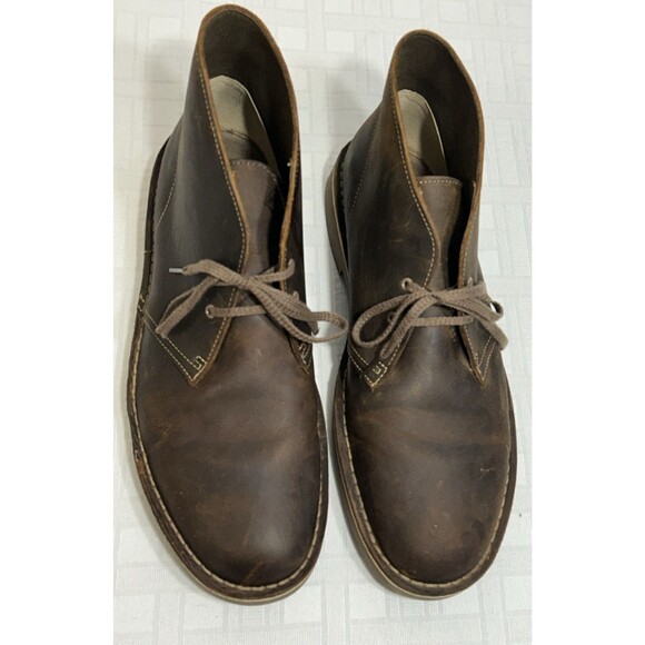 Clarks Collection Mens Size 12 M Brown Leather Classic Desert Chukka Boots shoe main image 10